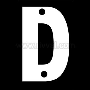 Point Indentification Plate - Letter 'D'