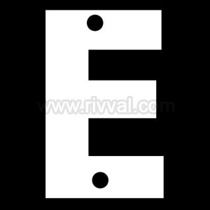 Point Indentification Plate - Letter 'E'