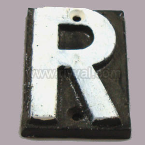 Point Identification Plate - Letter 'R'