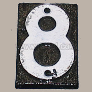 Point Indentification Plate - Number '8'