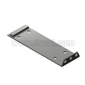 Sole Plate, End Section, 695Mm X 220Mm X 10Mm End Section, Gauge Stop Only Welded On 3 Sides.