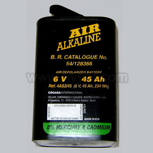 Black 45Ah Battery 6V 4As2 For Use On Marker Board, Possession Limit Board And Led Semaphore Lamps