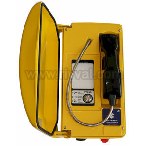 Titan Illuminated Telephone, Single Button, For Level Crossing (Ahb) With (Pets), Yellow (V3)
