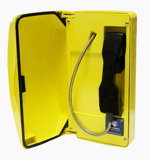 Titan Telephone Cb Version, Yellow With Armoured Steel Handset Cord