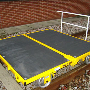 Rail Trolley Type B, 1600 Gauge, Aluminium Deck