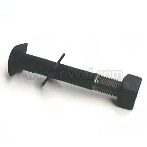 Stock Rail Bolt, 1 1/8" Dia X 8" Long For 113A Flat Bottom Switches