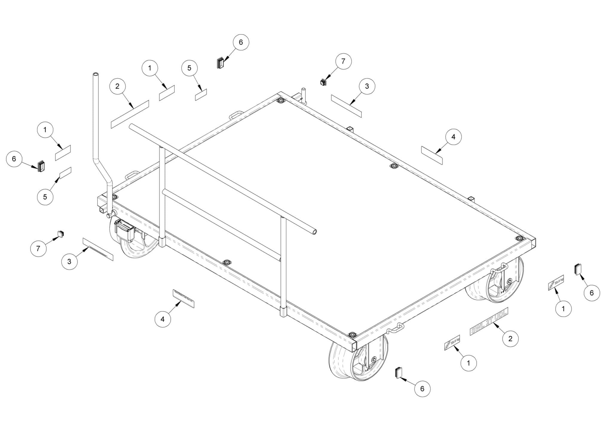 rail trolley spares and accessories